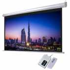 Ultra Large Display 200 x 200" Electric Projector Screen With Remote Control