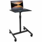 Height Adjustable Single Shelf Projector Stand with Trolley - Duronic Projector Stand WPS20