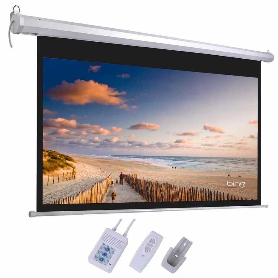 220 Inch Motorised Projector Screen with Remote Control for Large Venue Display