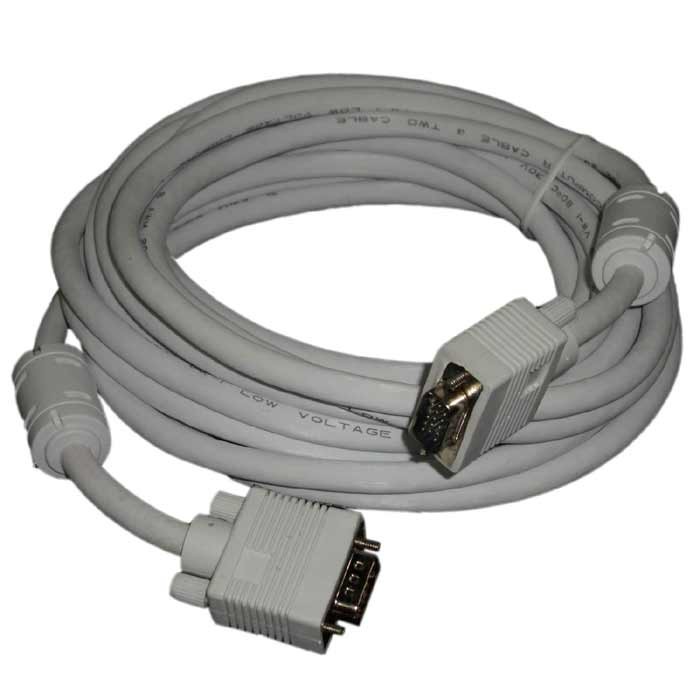 VGA Cable: 15-Meter, High Resolution HD15 VGA Cable