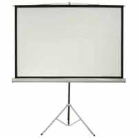 60 x 60 Portable Tripod Projection Screen, Matte White, Square Format