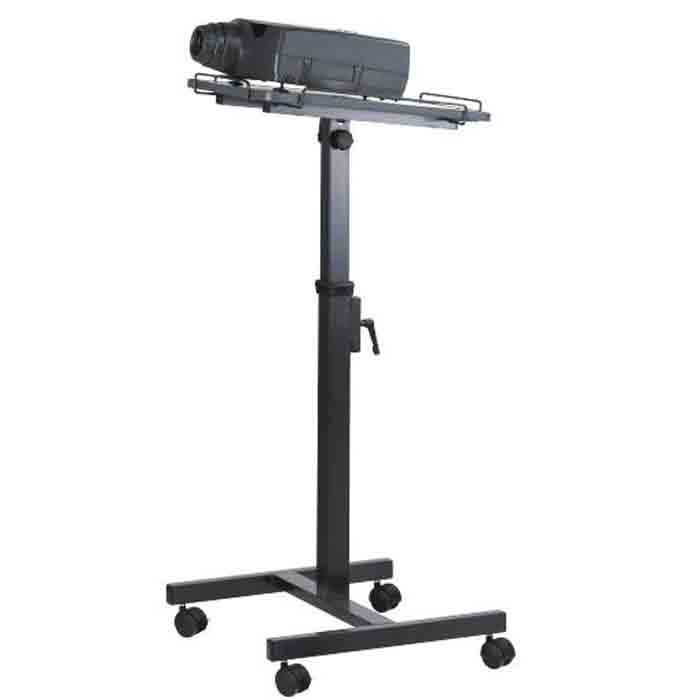 Projector Stand Come with Tray，Ratelu Adjustable Mount Floor Stand flexibly Adjusted,15.5-25.5,Maximum Load Weight is 15lbs 