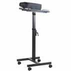 Single Shelf Projector Floor-Stand with Adjustable Height and Rollers