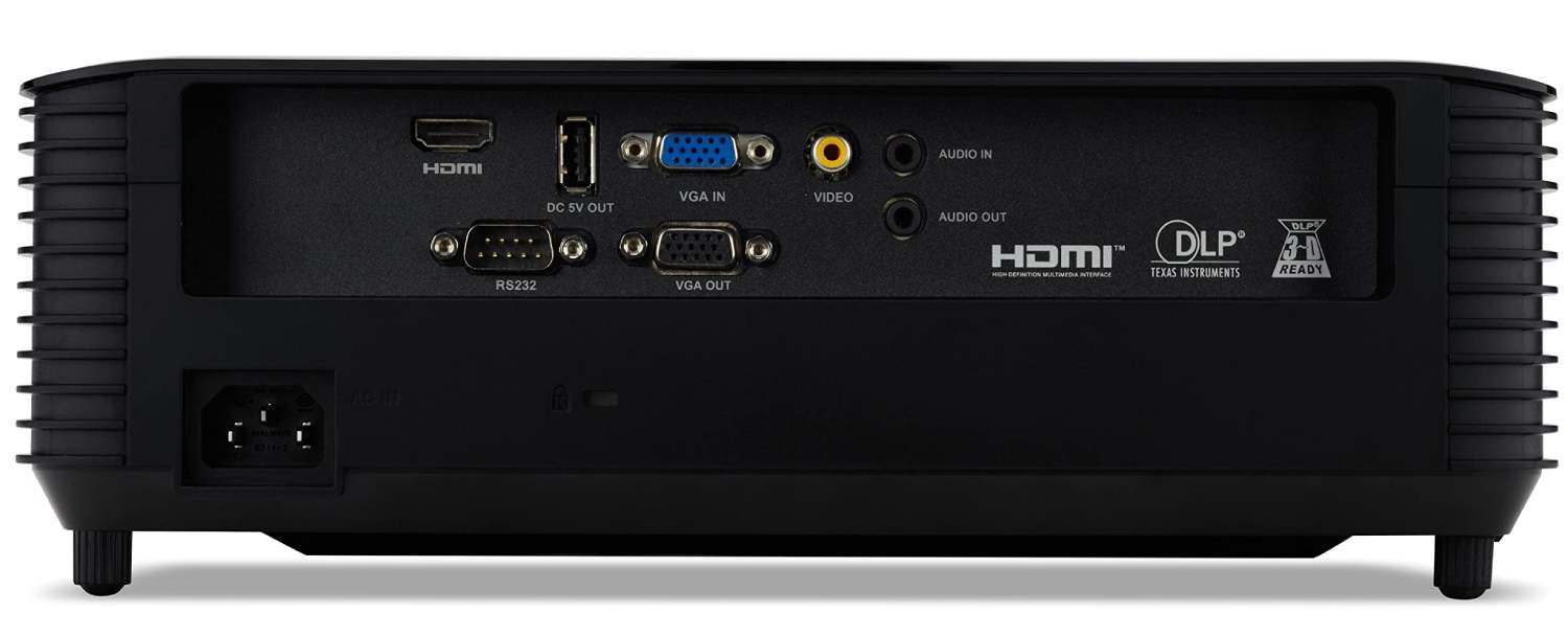 Acer X1128H 4800 lumens Projector  Rear